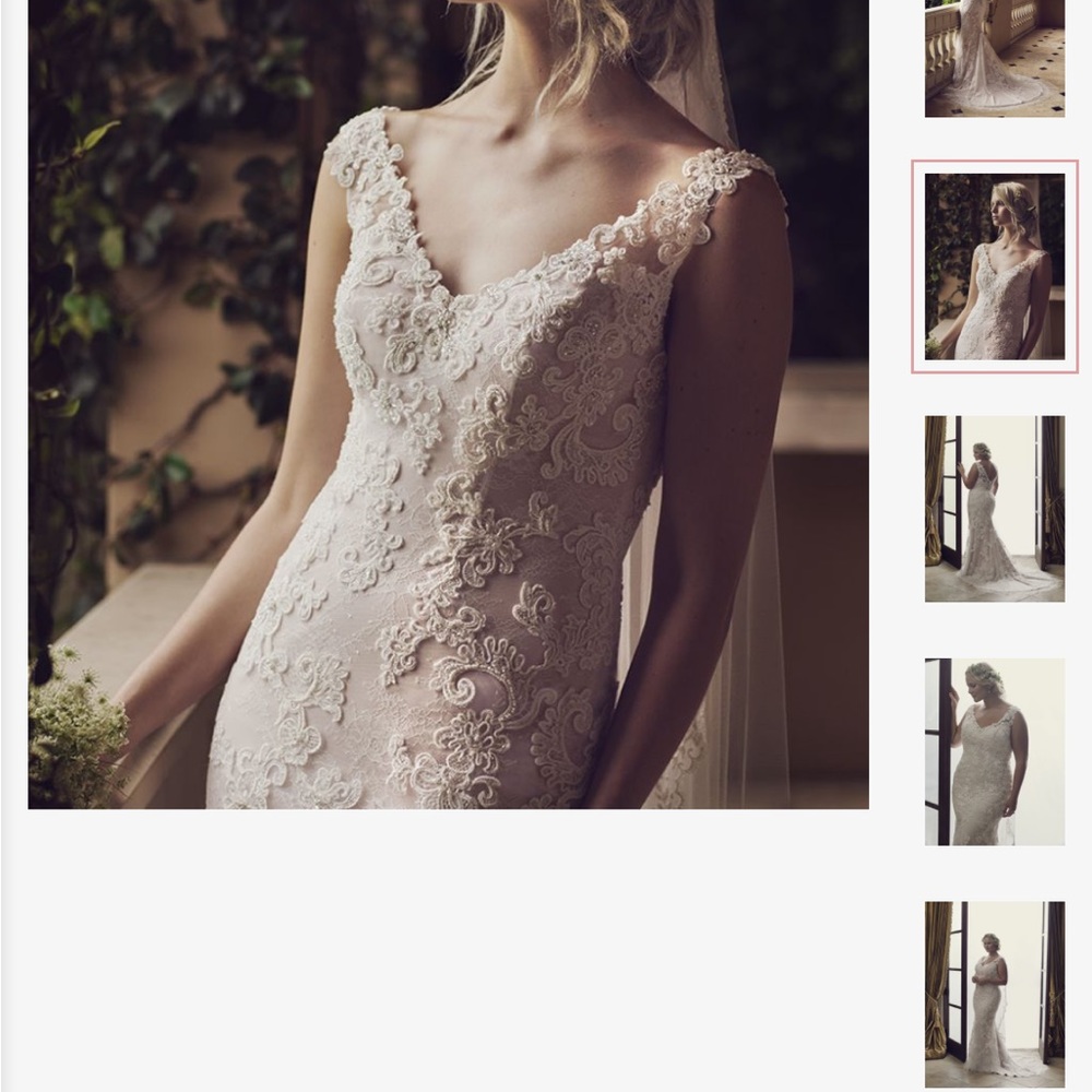 Casablanca belladonna style 2228 wedding gown fit and flare